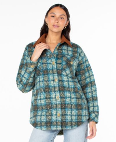Женская куртка Roxy Overlander Plaid с длинным рукавом