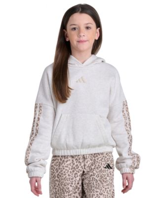 adidas Girls' 8-16 Long-Sleeve Embroidered Logo Hoodie