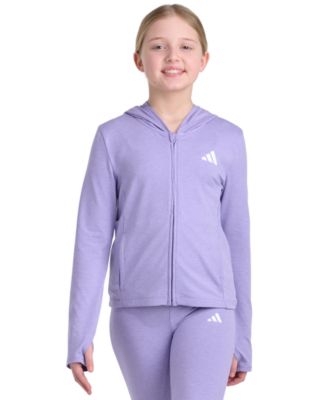 adidas Girls' 8-16 Long-Sleeve Full-Zip Hooded Jacket