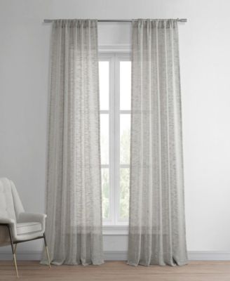 Пара полупрозрачных штор Half Price Drapes Faux Linen Sheer