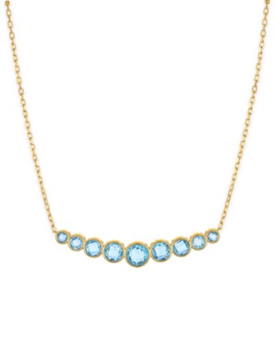 Подвеска Macy's Amethyst Bezel Set Smile в 14k Gold Over Sterling Silver