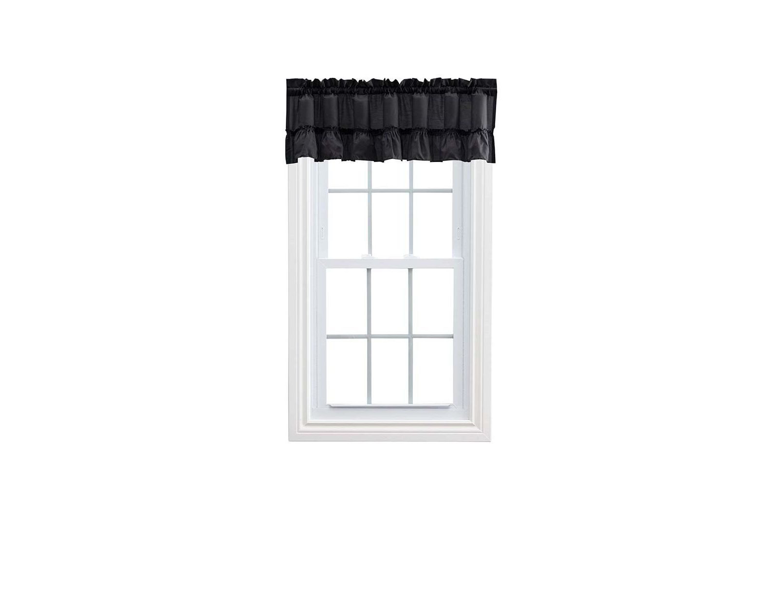 Декоративная занавеска Ellis Curtain Stacey Solid Color Window 1.5" Rod Pocket