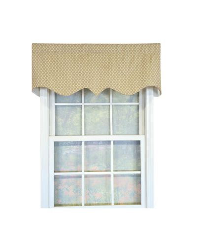 RLF Home хлопковая декоративная занавеска с узором Diamonds Regal, 50" x 17", Green