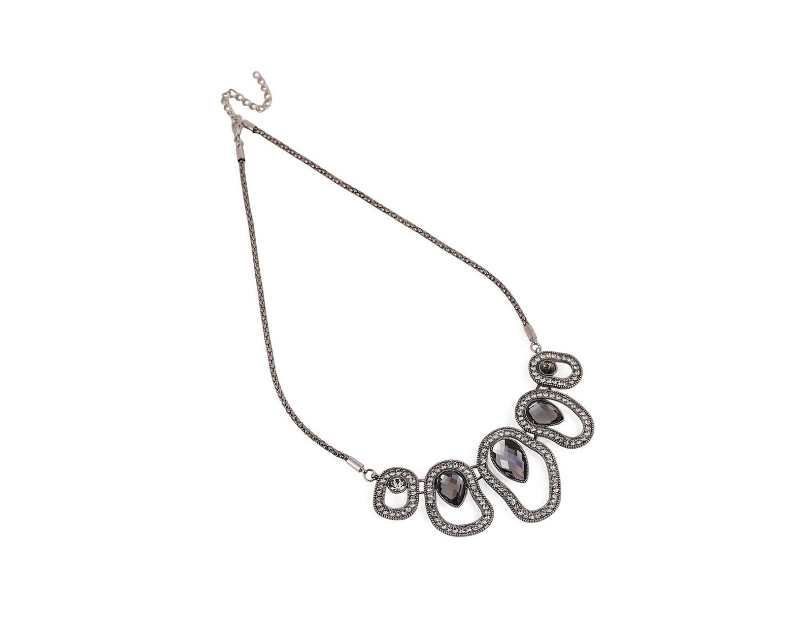 Женское ожерелье The Teardrop-Halo Collar - Space Grey