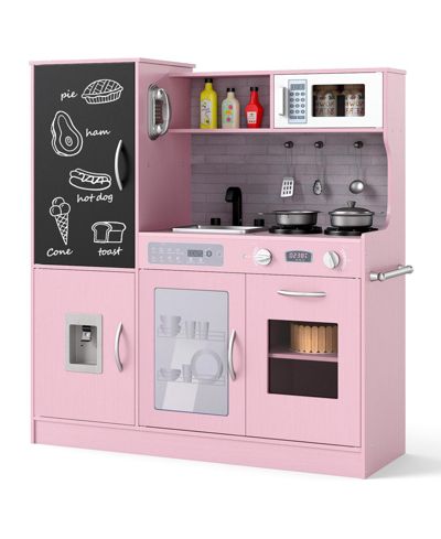 Skonyon Wooden Corner Water-Circulating Play Kitchen, Ages 3+