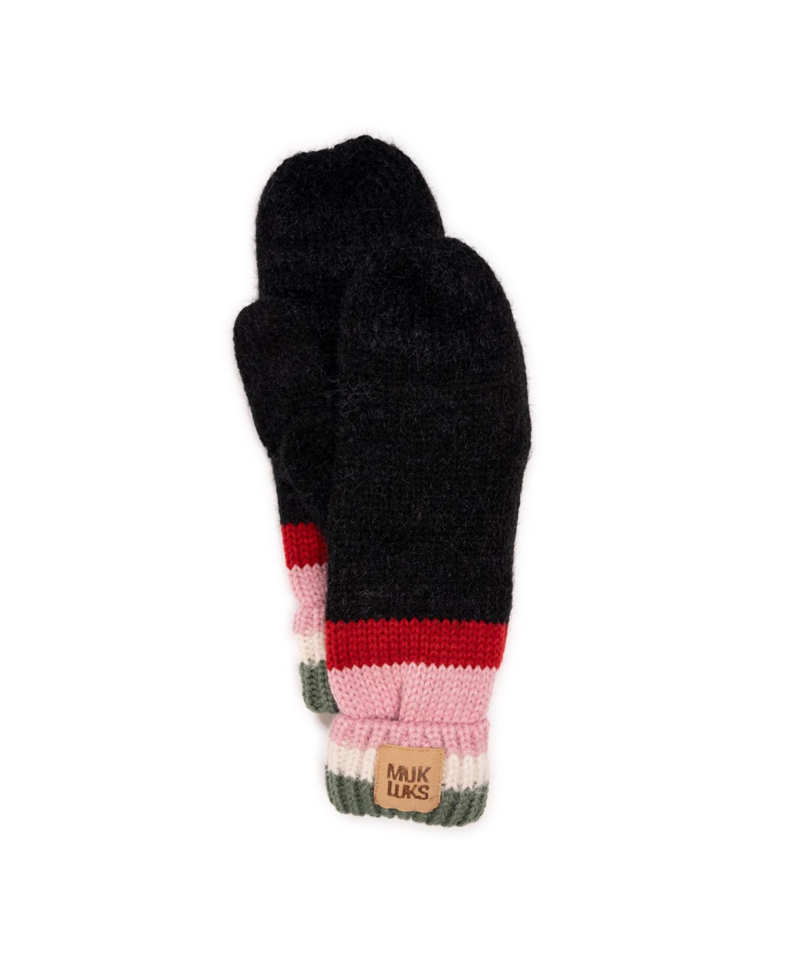 MUK LUKS Women's Eyelash Mixed Ribbed Mitten