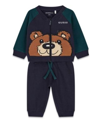 GUESS комплект для малышей GUESS: топ на молнии с длинным рукавом и спортивные штаны, 2-Piece Set