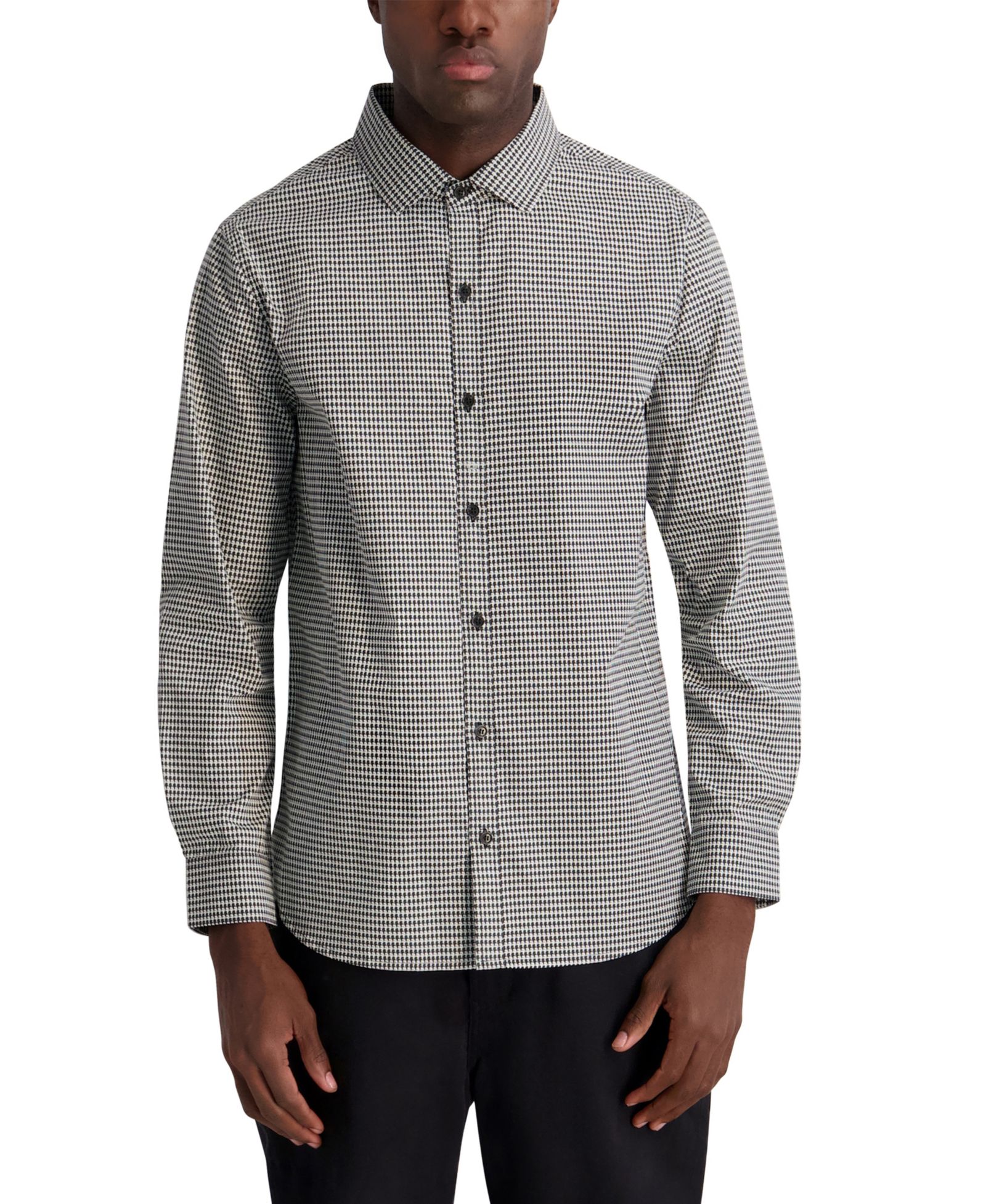 Мужская рубашка KARL LAGERFELD PARIS Core Long-Sleeve Button-Down