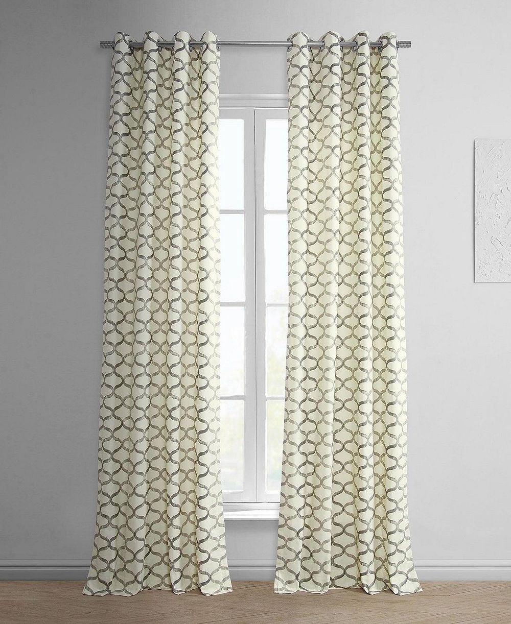Half Price Drapes декоративные шторы геометрический принт Cotton Room Darkening