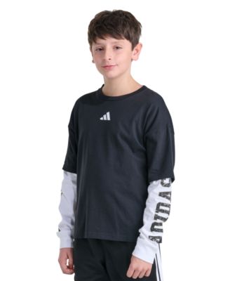 Футболка adidas Loose Fit Layered (Мальчиковая)