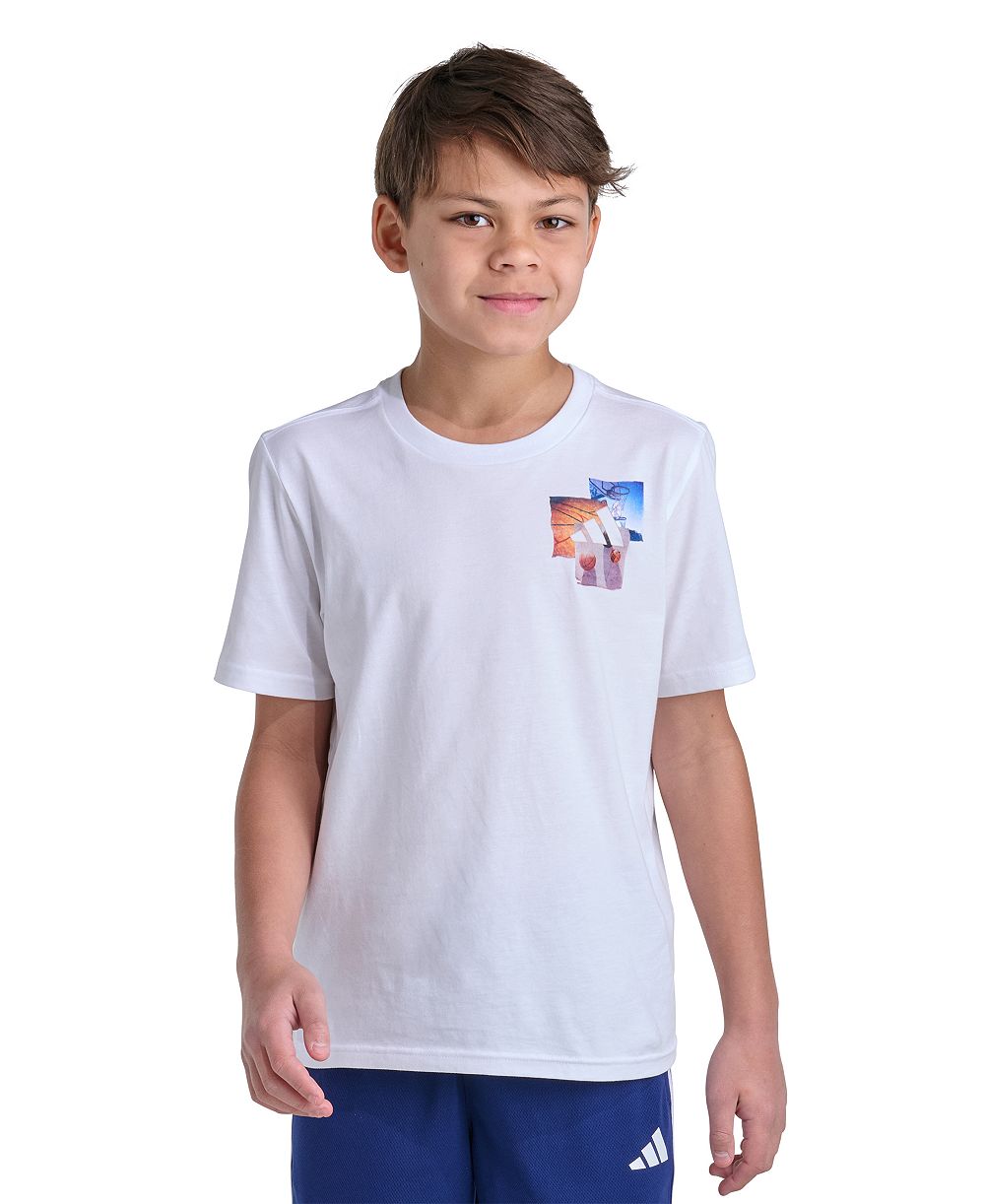 Футболка adidas Boys' 8-20 Short-Sleeve Photoreal Sport