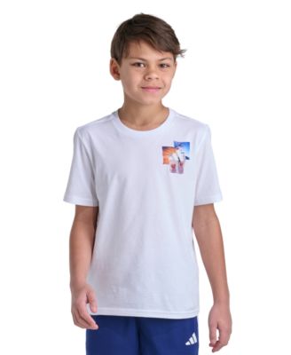 Футболка adidas Boys' 8-20 Short-Sleeve Photoreal Sport