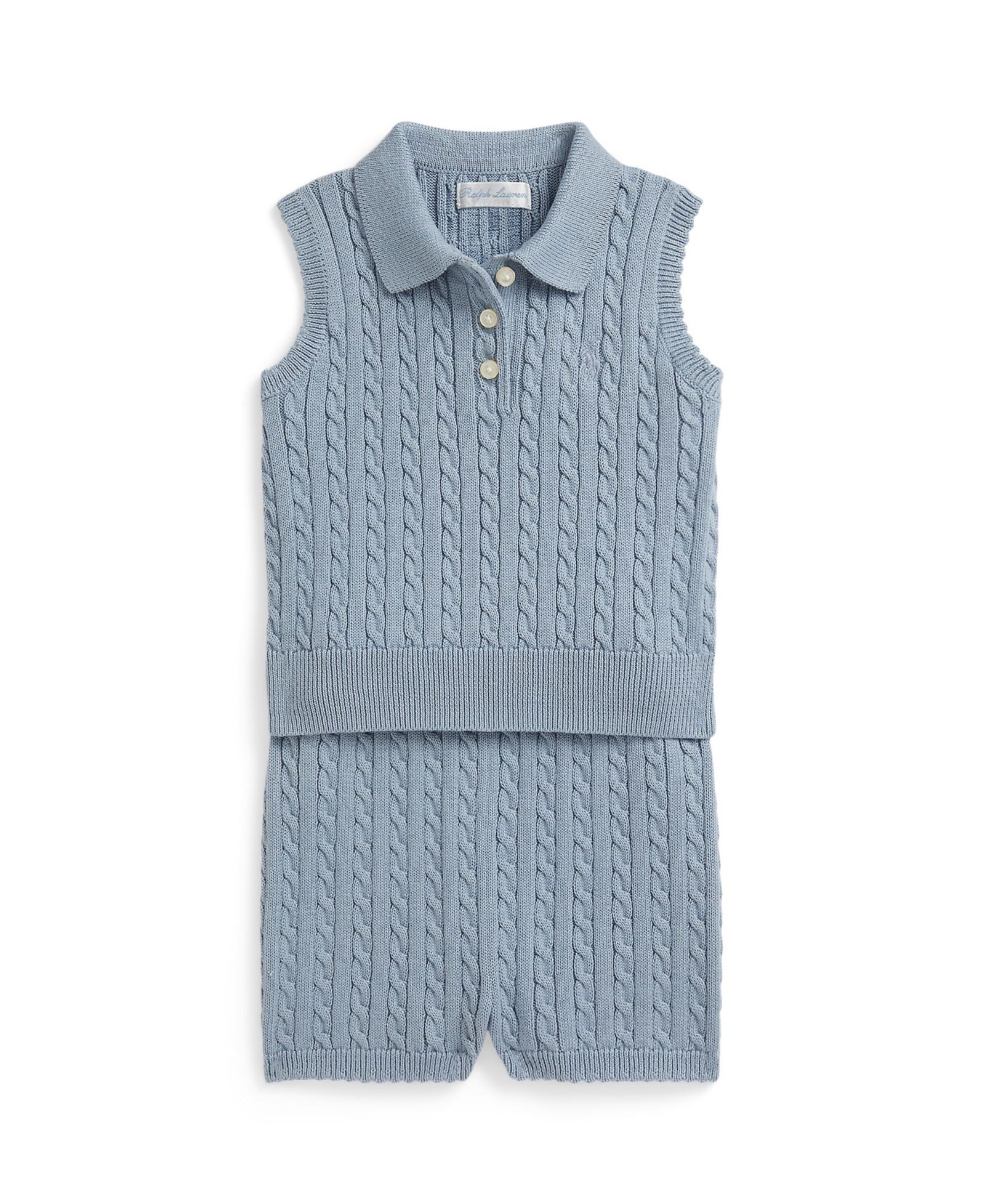 Детский набор Polo Ralph Lauren Mini-Cable Polo Sweater и шорты, 2 шт.