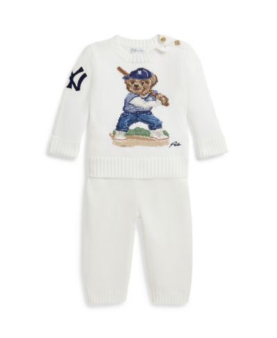Комплект Polo Ralph Lauren Baby Boys' Yankees Round Neck Sweater и Pants, 2-Piece Set