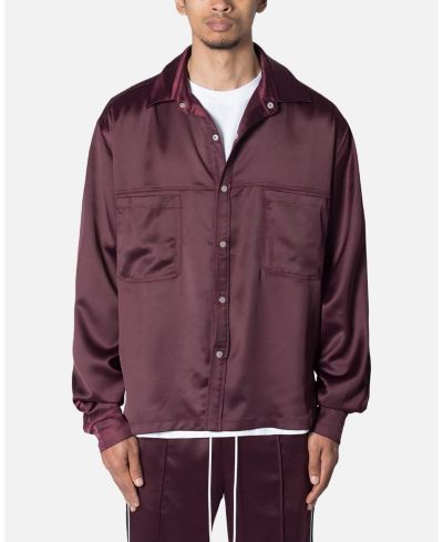 mnml Men's Loiter Studded Satin Pajama Shirt