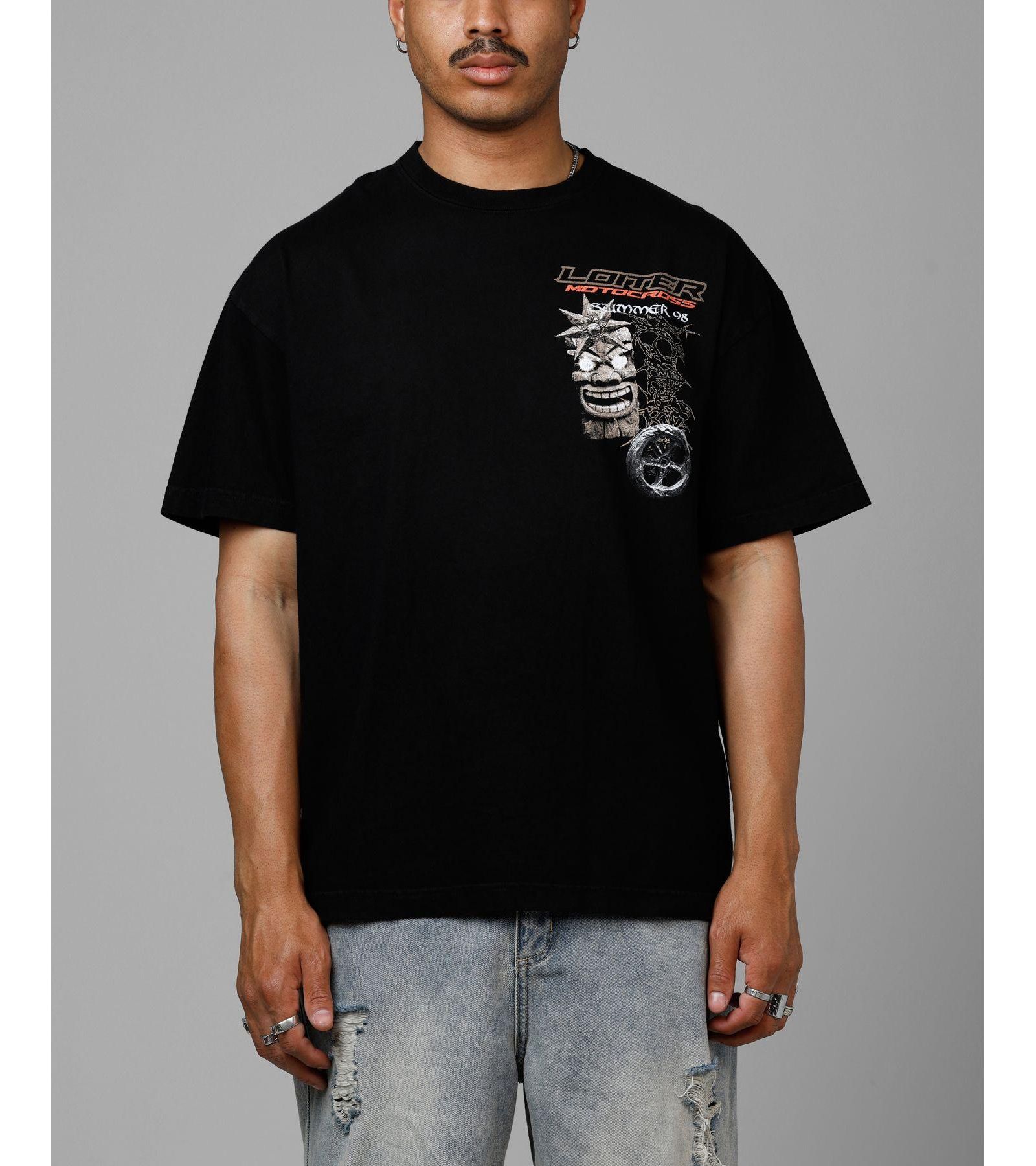 Loiter Men's Summer Motocross Vintage Tee.