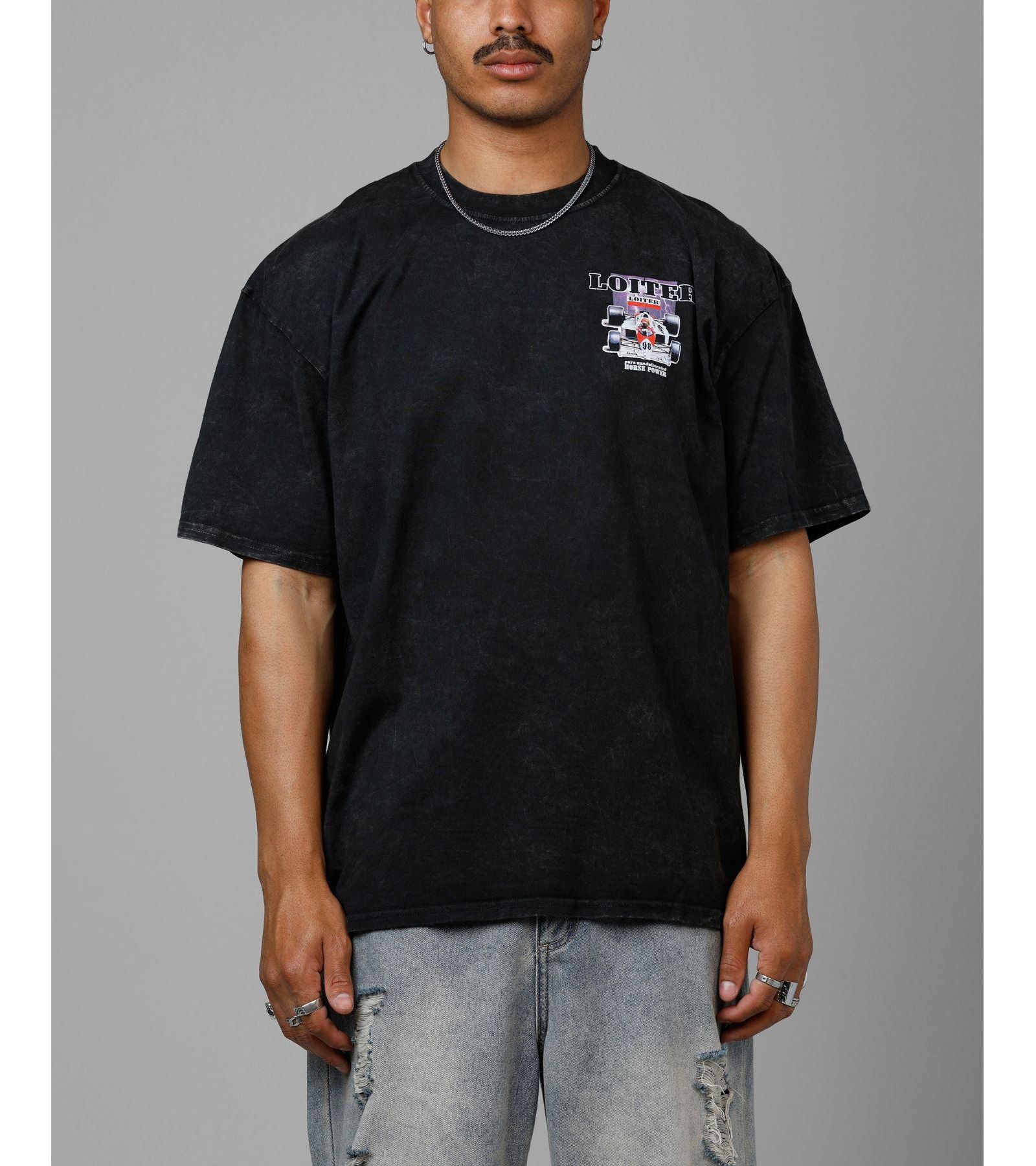 LOITER Men's Horse Power Vintage Drop Tee