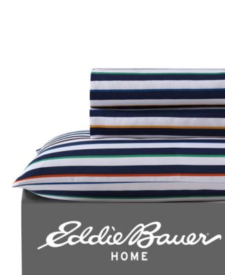 Eddie Bauer Stripes Game Microfiber 3-Pc. Sheet Set, Twin XL