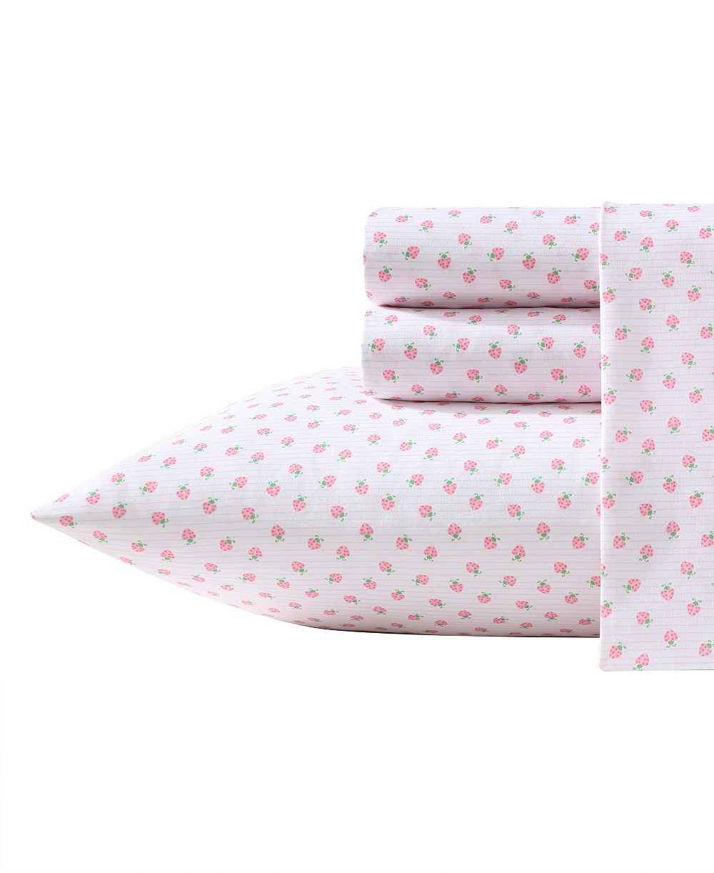 Комплект из 4 простыней Laura Ashley Sweet Lady Bugs Microfiber Queen