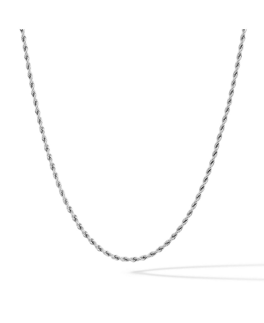 Мужская цепочка Vincero Rope Necklace - 3mm Silver Chain