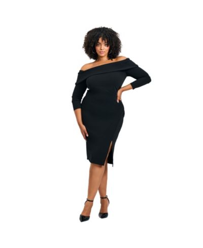Женское платье Plus Size Collette с открытыми плечами Avenue