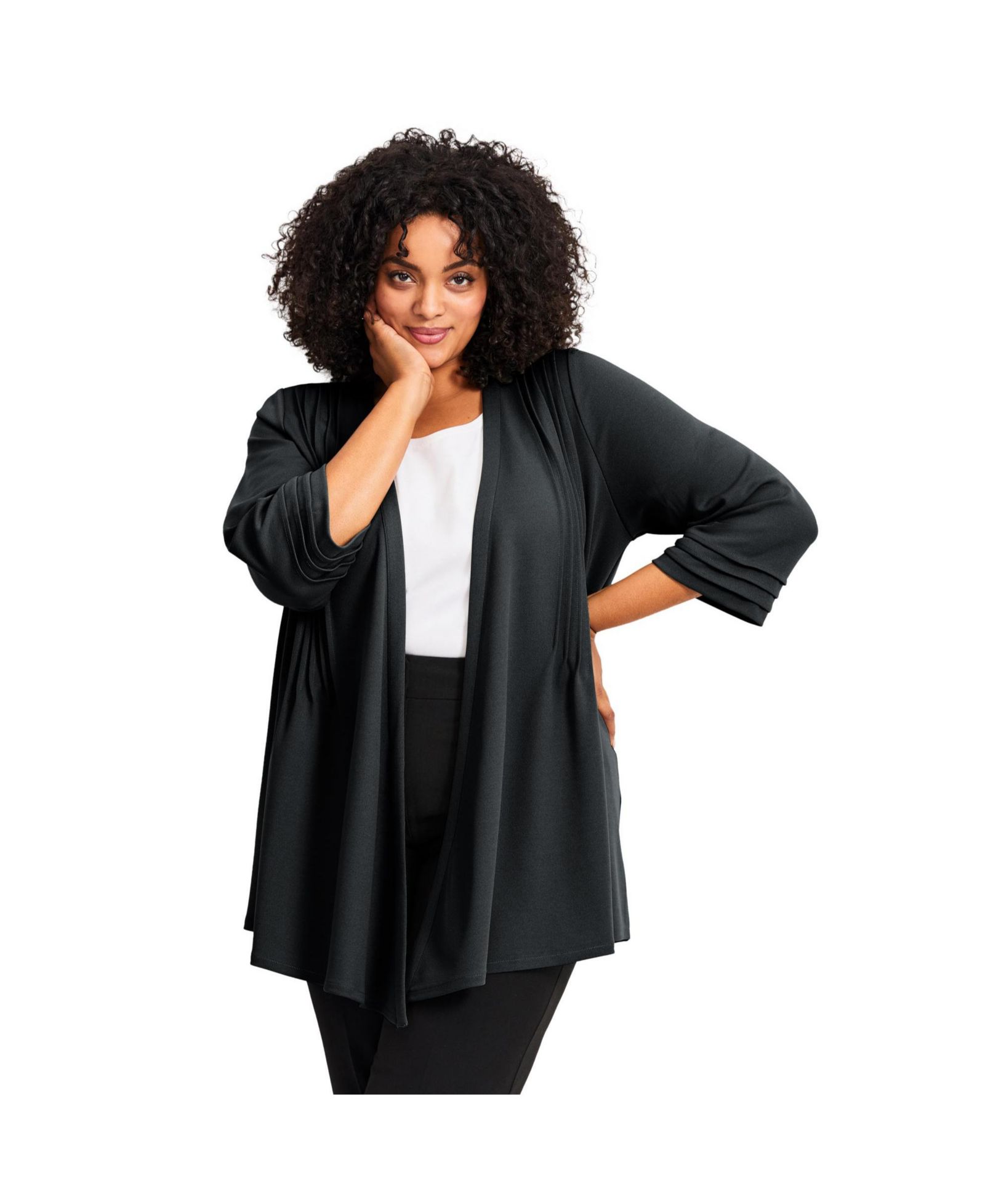 Avenue Plus Size Cascade Jacket