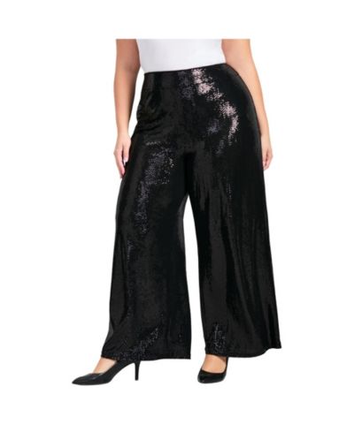 AVENUE Женские широкие брюки Glitz Sequin