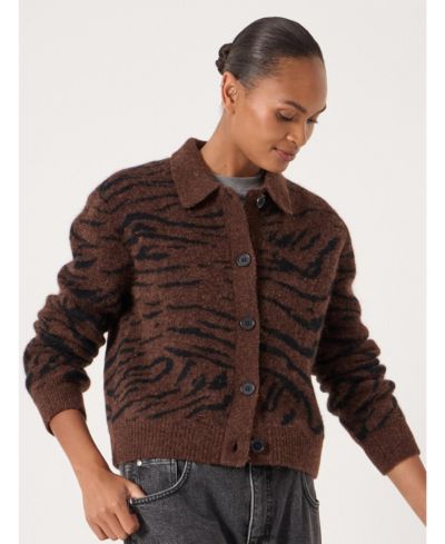 Hush Women's Wool Blend Jacquard Shirt Jacket