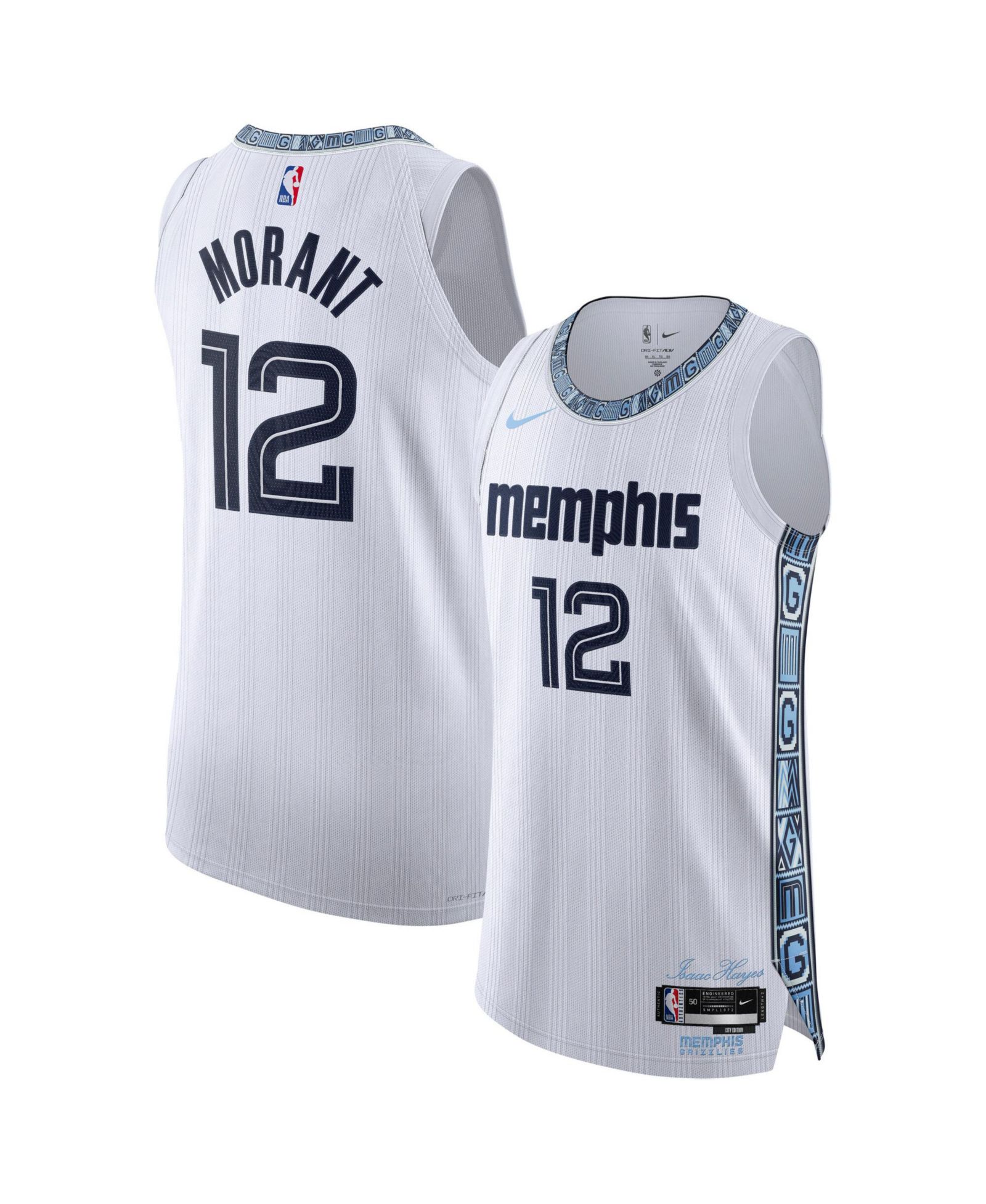 Джерси Nike Ja Morant White Memphis Grizzlies 2025/26 City Edition Authentic