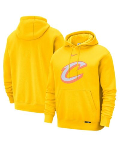 Nike Мужское худи Cleveland Cavaliers 2025/26 City Edition Remix Essential Logo Club, желтое