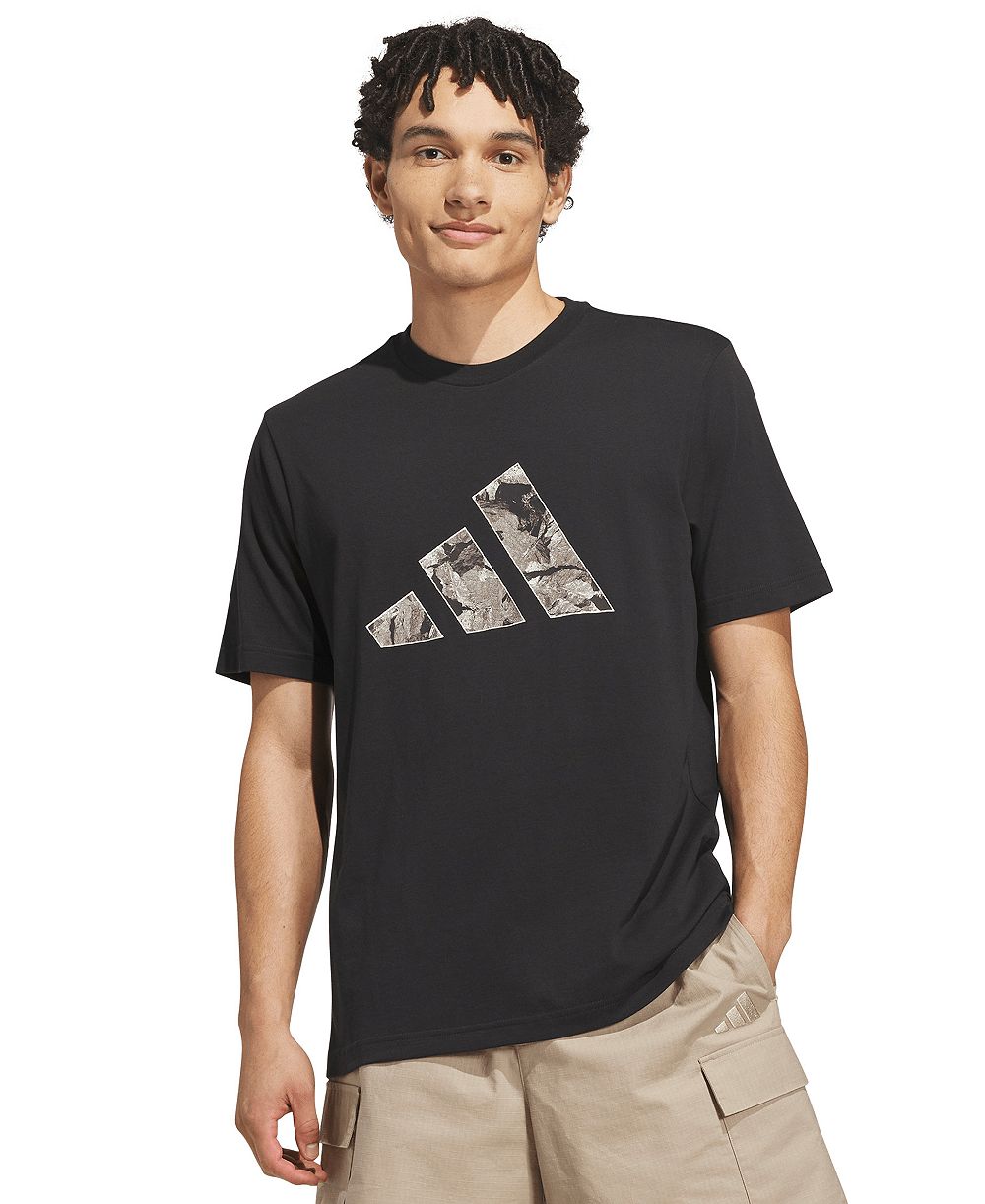 adidas Men's Rock Inspired Camo Graphic Crewneck T-Shirt