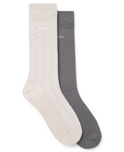 Мужские носки Hugo Boss с узором Pin Pattern, 2-Pack