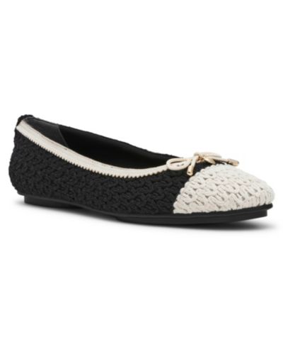 Anne Klein Женские балетки Anne Klein Women's Luci Crochet Cap Toe Ballet Flats
