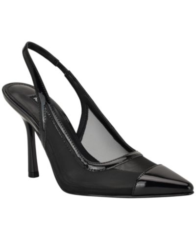Nine West Women's Jermain Mesh Slingback Stiletto Pumps