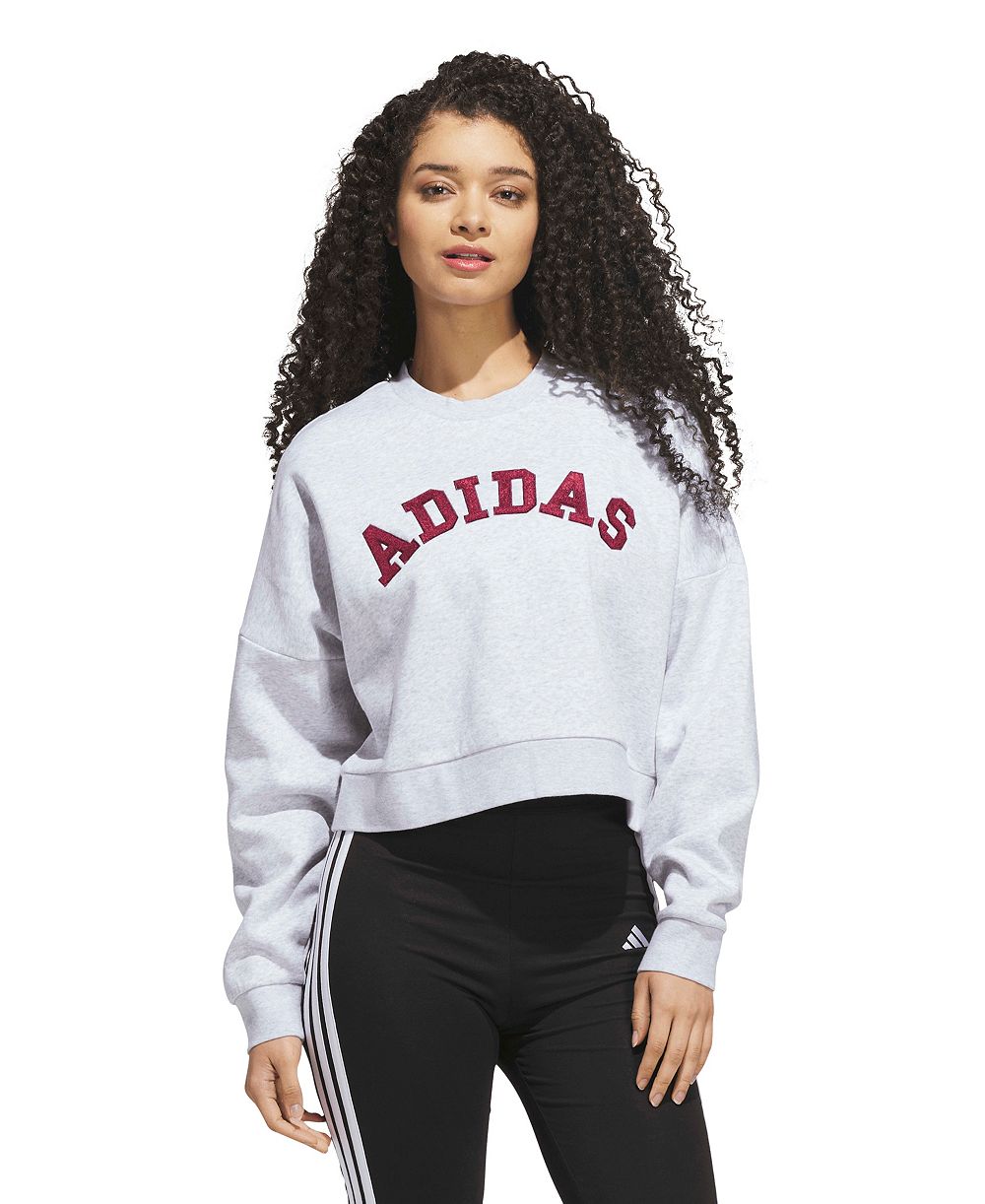 adidas Women's Chenille Logo Graphic Sweatshirt