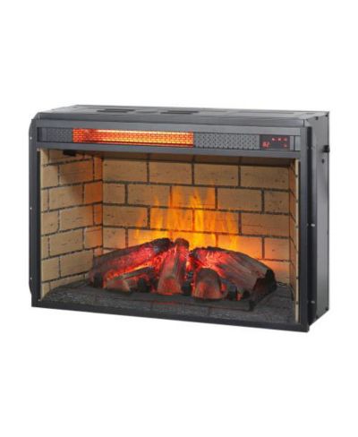Инфракрасный кварцевый обогреватель Flynama 26 inch fireplace insert woodlog version с кирпичом