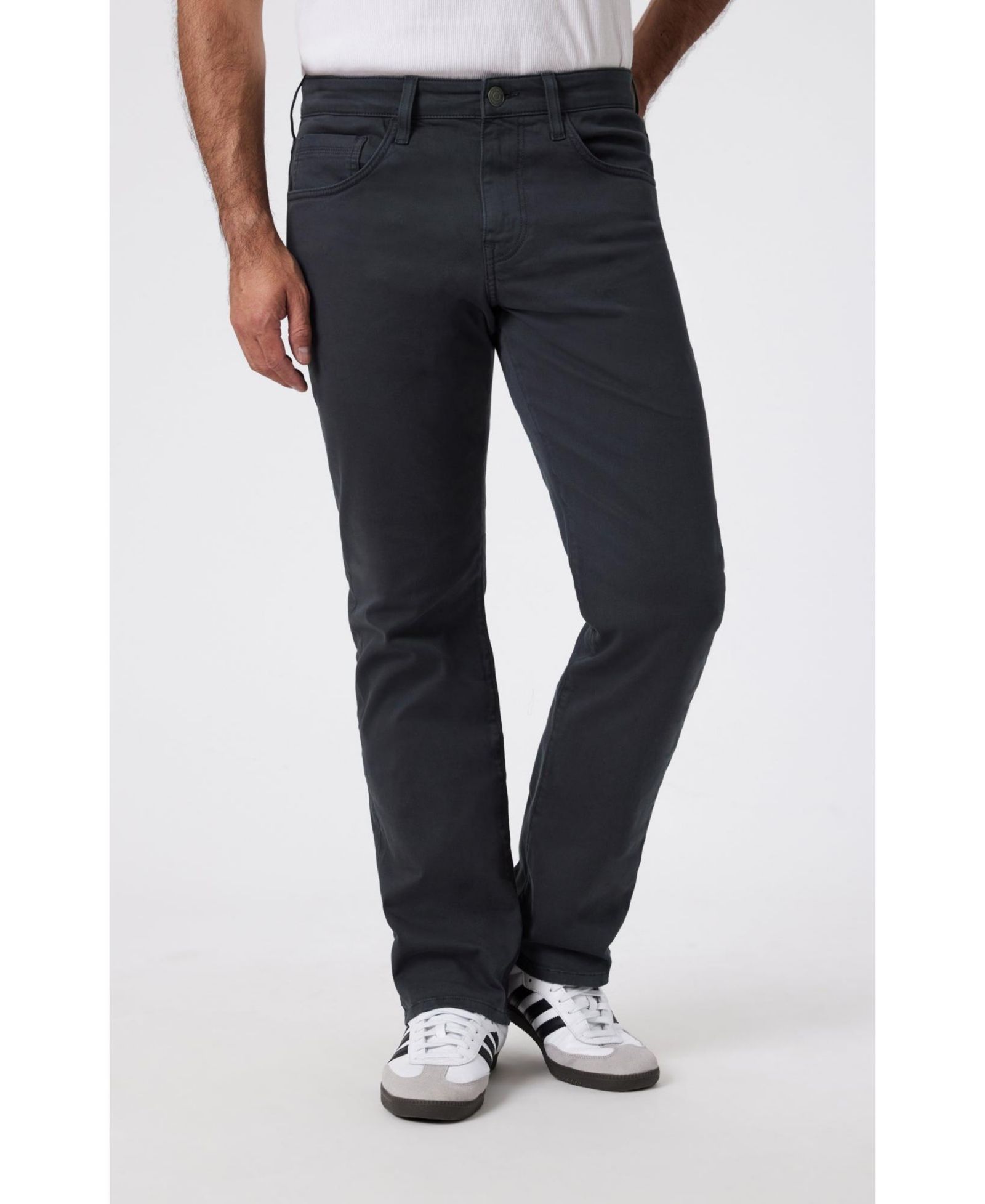 Mavi Jeans Men's Matt Relaxed Straight Leg In Anthracite Casual Twill