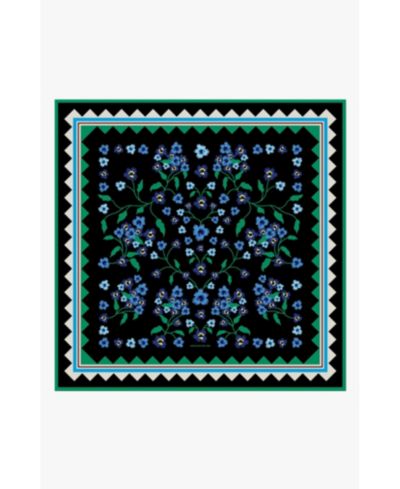 Jessie Zhao New York Garden Nocturne Double Sided Silk Scarf
