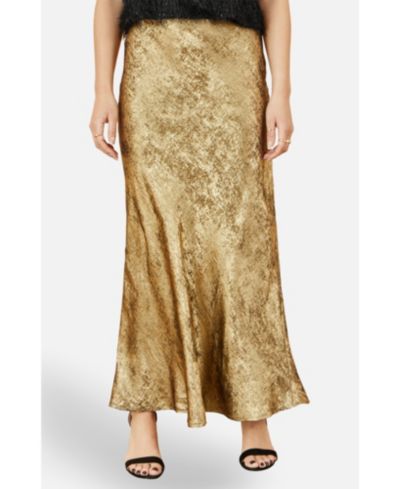 Yumi Women's Satin Midi Skirt