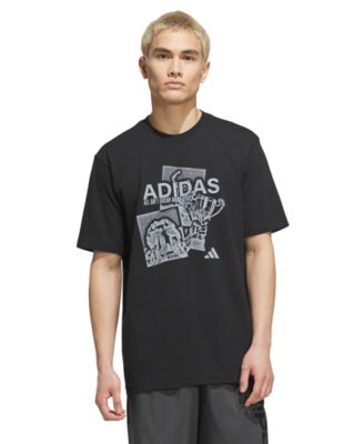 adidas мужская футболка с графическим принтом Trophy