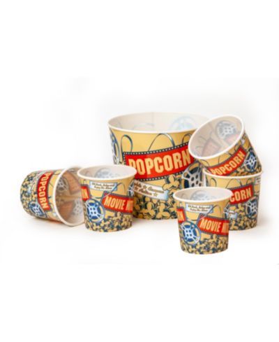 Wabash Valley Farms Retro Style Popcorn Tub, Set of 6