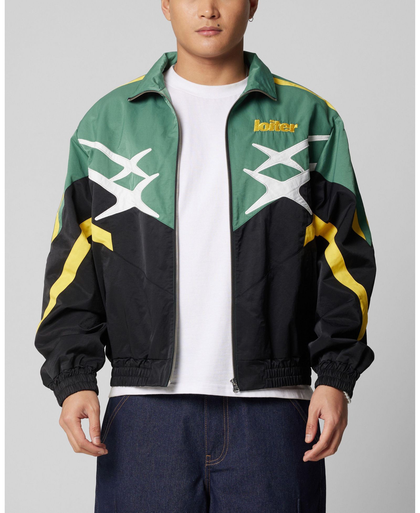 Loiter Men's Hybrid Track Jacket.