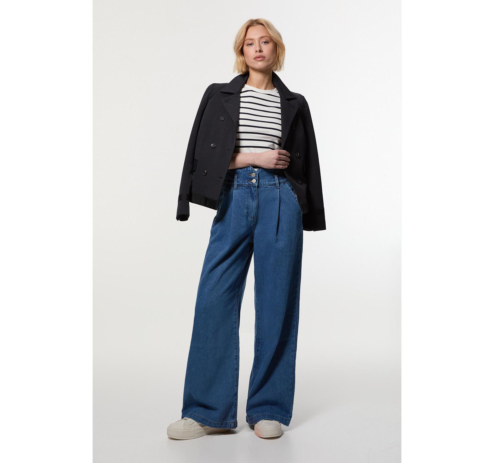 Женские джинсы Karen Millen High Waisted Denim Wide Leg