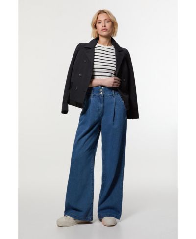 Женские джинсы Karen Millen High Waisted Denim Wide Leg