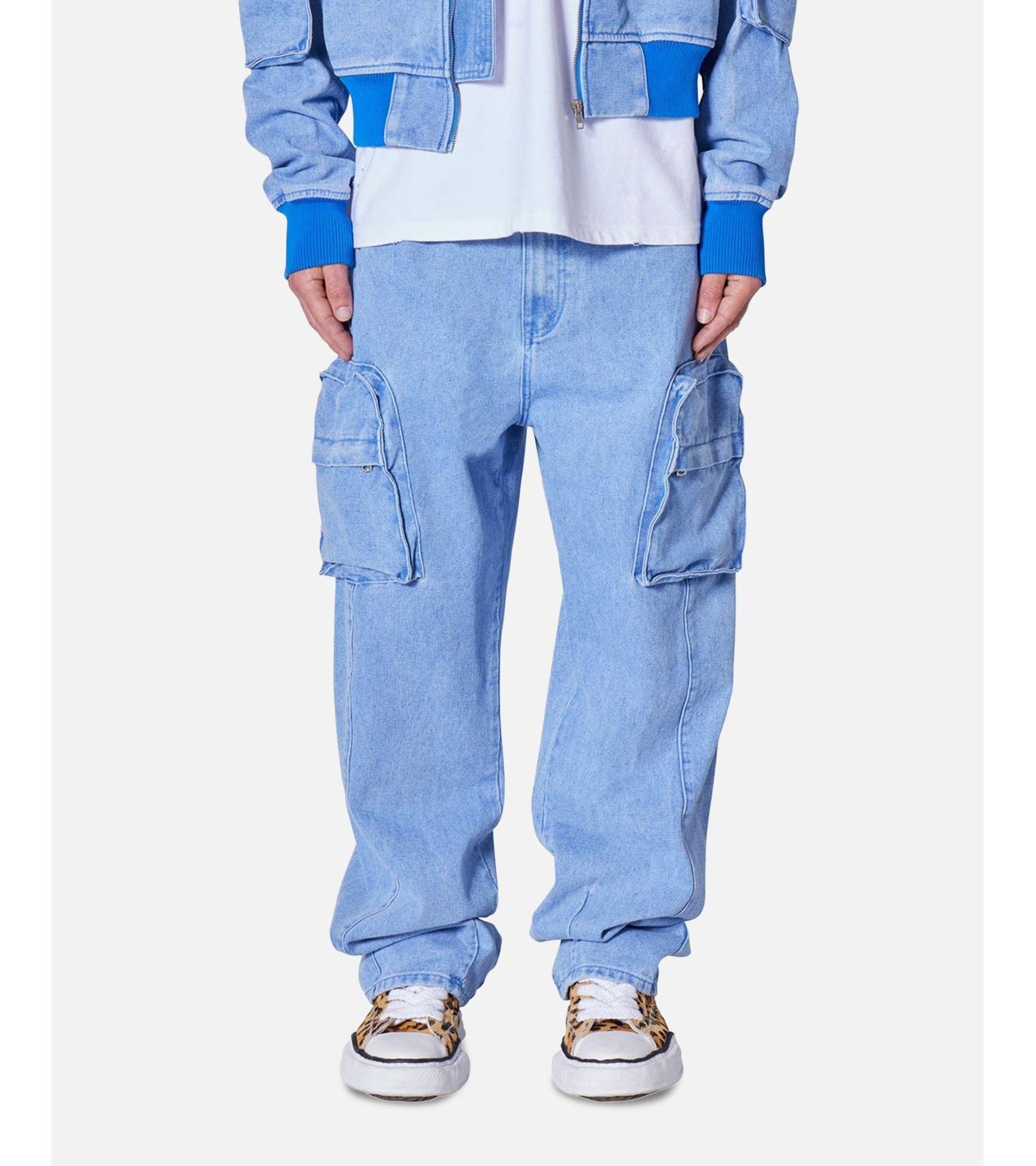 mnml Men's Ultra Baggy Feeling Blue Denim