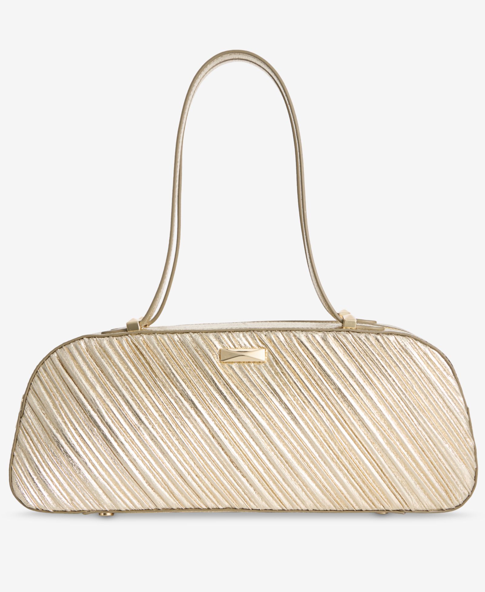 I.N.C. International Concepts Nedda Rushed Metallic Satchel, Exclusively at Macy's