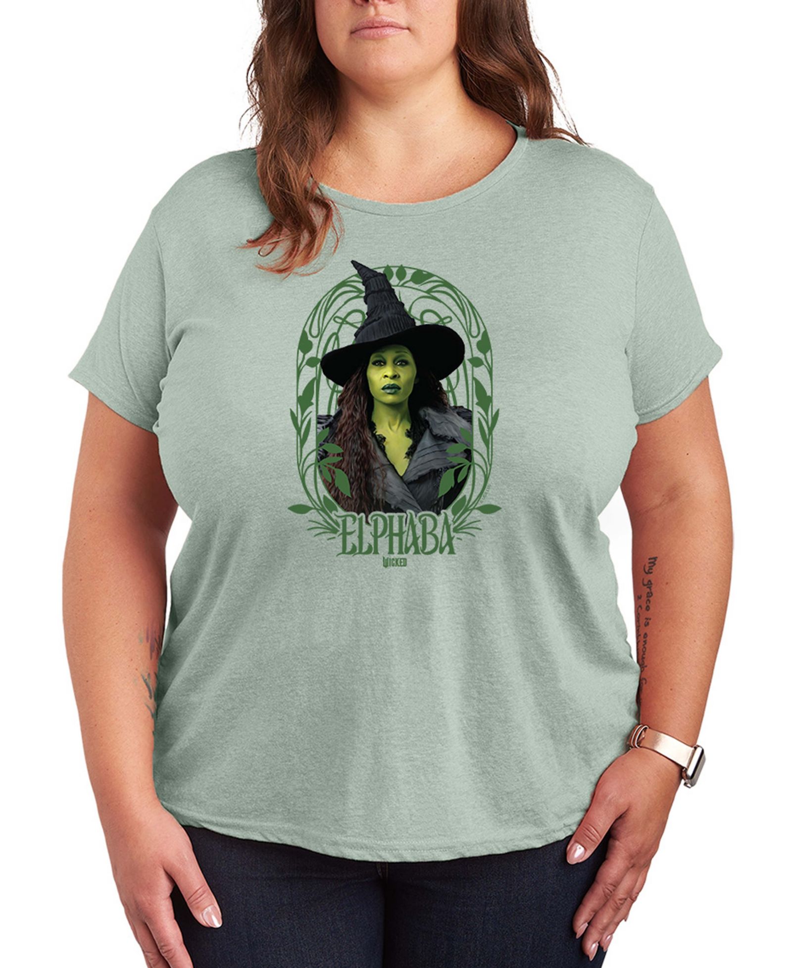Графическая футболка Hybrid Apparel Plus Size Wicked Elphaba с коротким рукавом