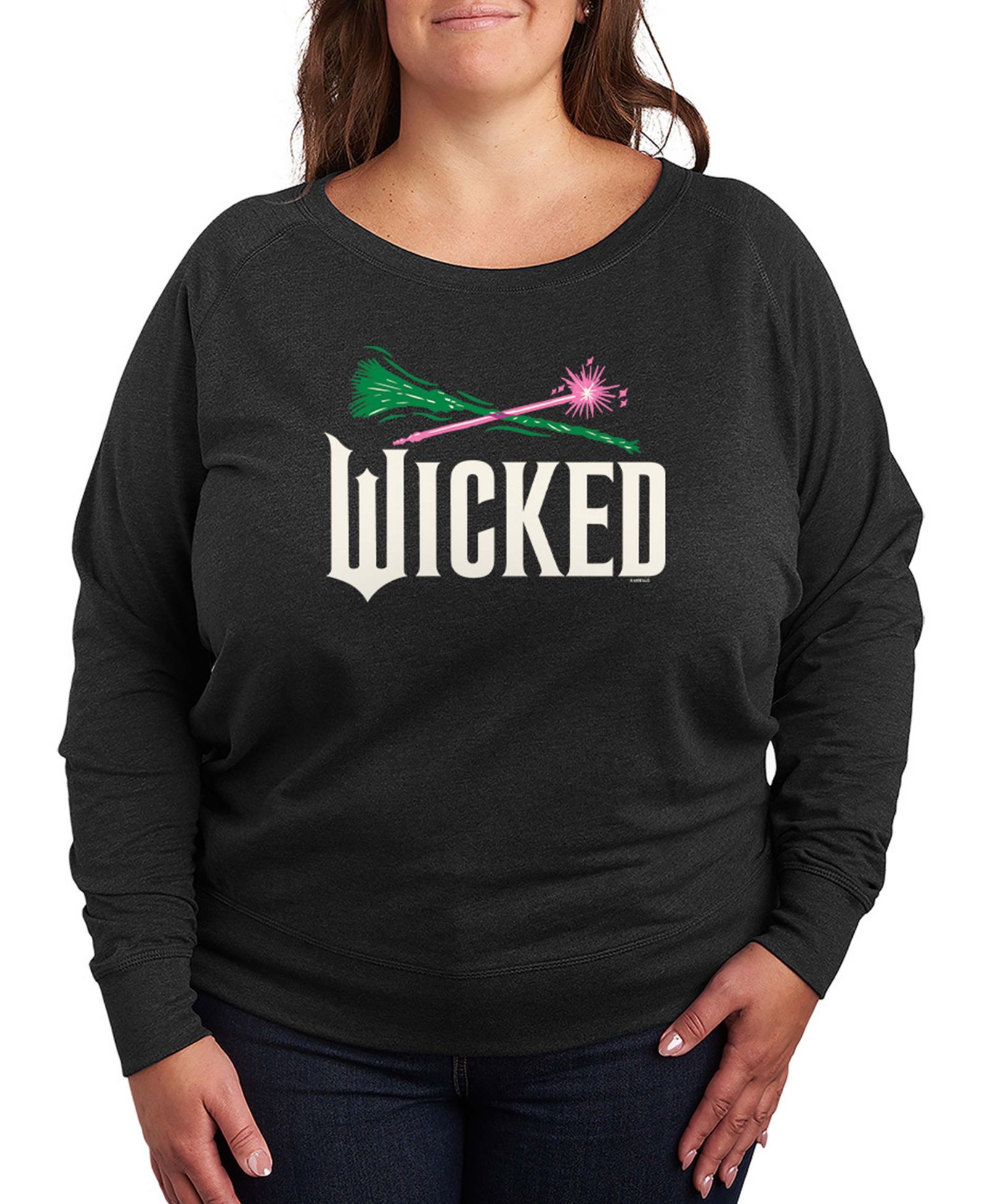 Hybrid Apparel Plus Size Wicked French Terry джемпер с длинным рукавом