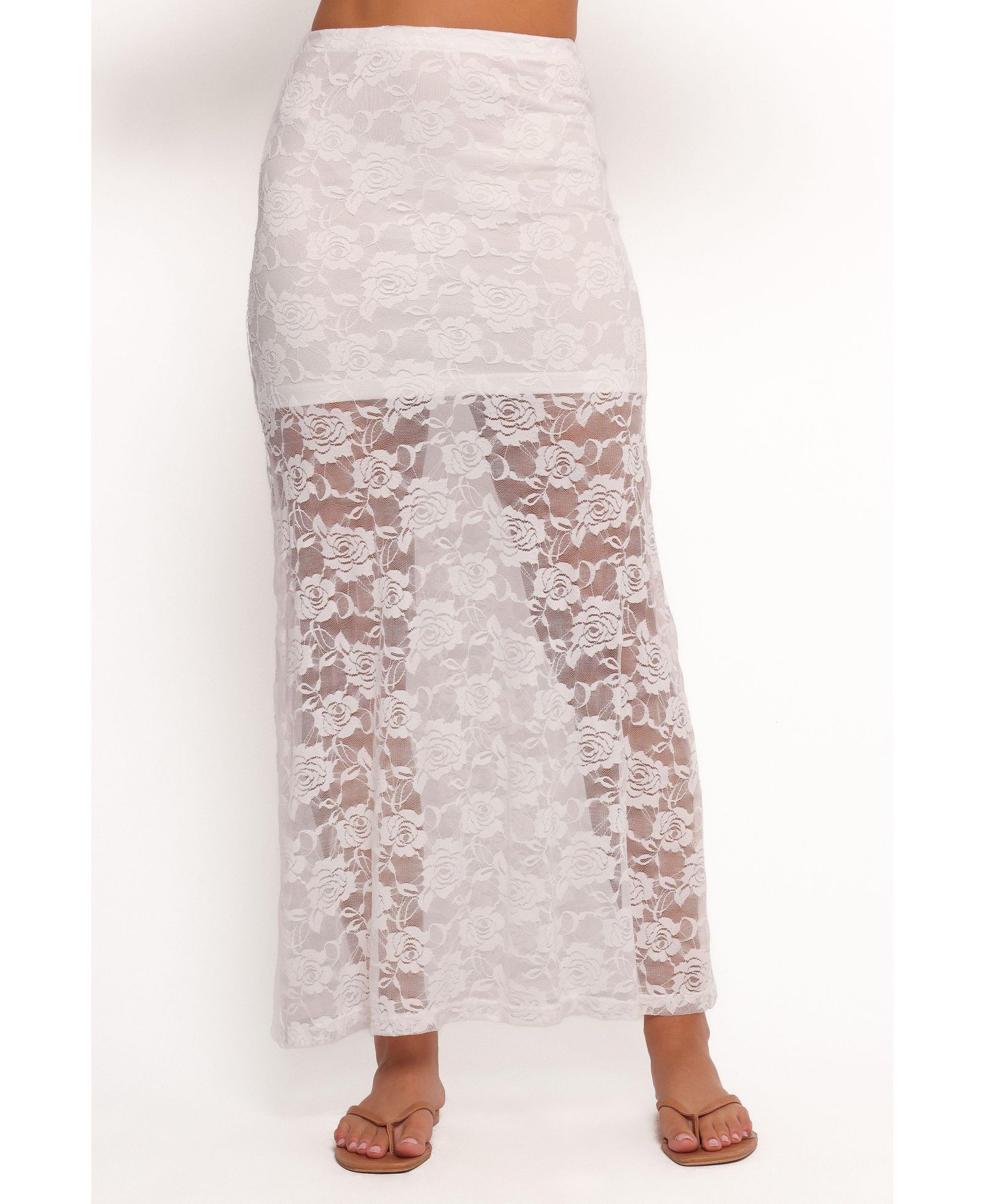 Petal and Pup Women's Laken Sheer Lace Maxi Skirt