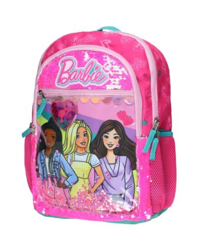 Barbie Backpack Barbie and Friends 16" Sequin with Tech Sleeve School Bookbag